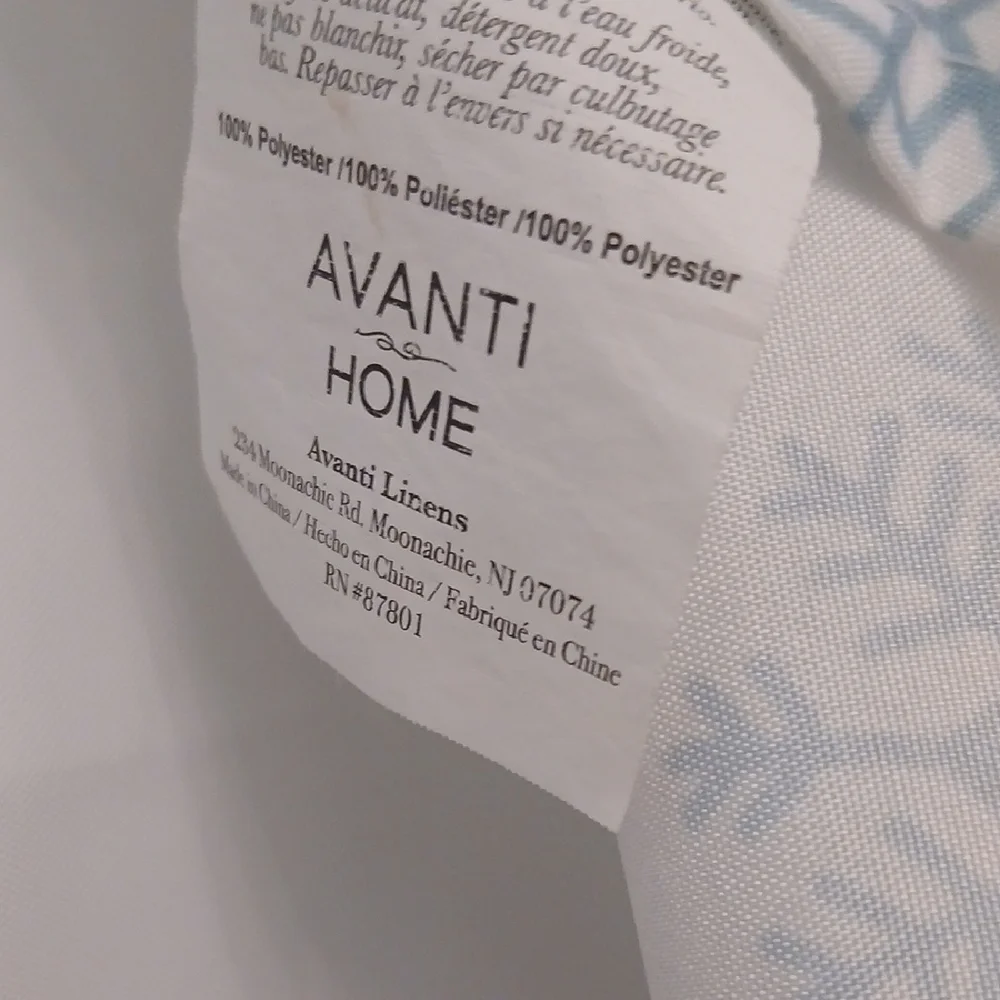 Avanti Festive Village Shower Curtain - Red, Blue, Green, White
